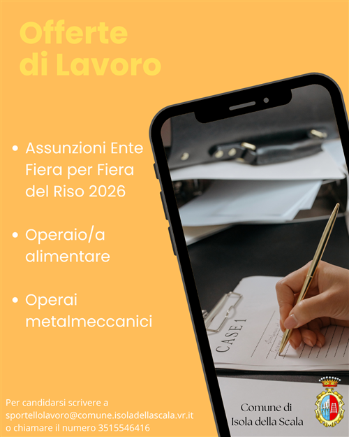 Nuove offerte di lavoro