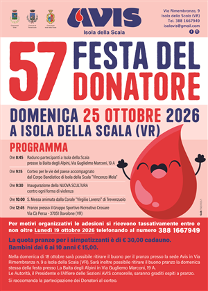 Inaugurazione scultura AVIS in piazza Martiri