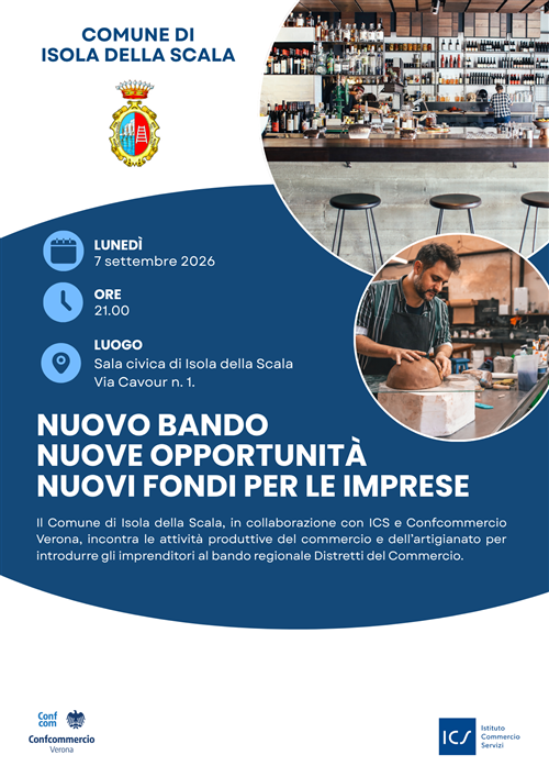 Bando Distretti del Commercio 2026