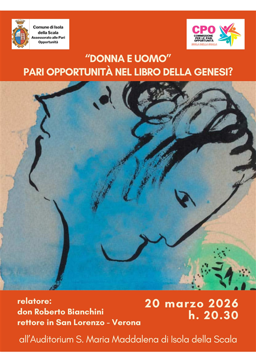 Conferenza "Donna e uomo. Pari Opportunità nel libro della Genesi?"