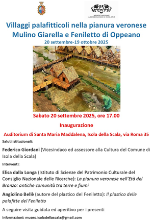Mostra archeologica sui villaggi palafitticoli nella pianura veronese