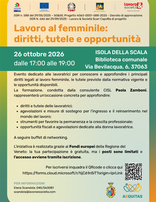 Lavoro al femminile: diritti, tutele e opportunità
