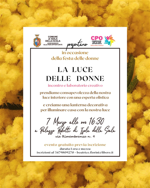 Evento Commissione Pari Opportunità