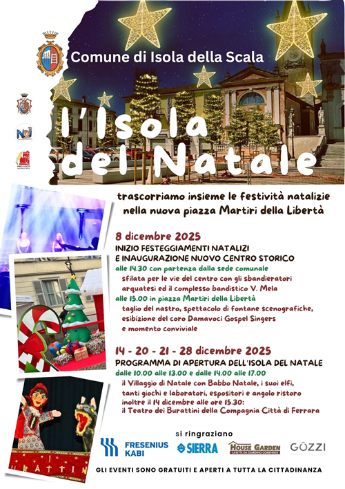 L'Isola del Natale: Eventi in piazza per i festeggiamenti natalizi
