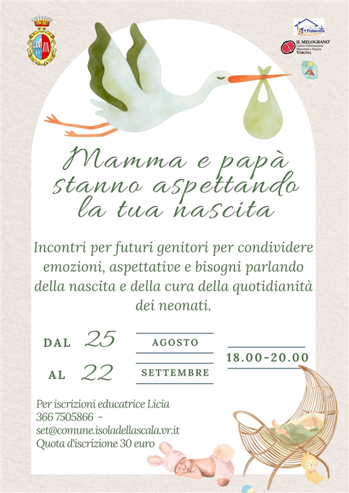 Mamma e papà stanno aspettando la tua nascita