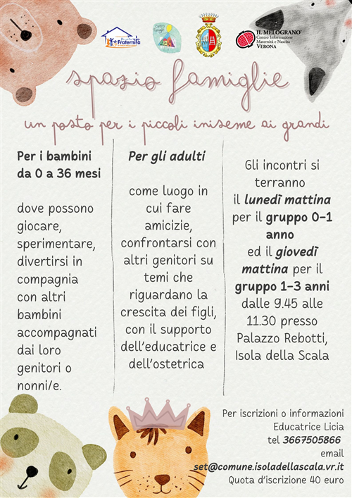 Spazio Famiglie - Apertura Iscrizioni